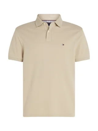 Tommy Hilfiger - Regular fit: Poloshirt braun/grün - Gr. - S