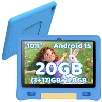 BUFO 10,1 Zoll Android 15 Octa Core 128 GB HD IPS Elternkontrolle Kinder Tablet (10,1", 128 GB, Android, WiFi 6, Kindersicherung, WiFi 6 BT 5.3, mit Kindersicheres Gehäuse)
