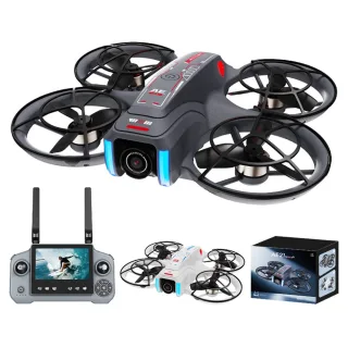 SHRC AE21 WiFi FPV with 4.3inch LCD Screen Controller HD Dual Camera Electrically Adjustable Optical Flow Hover Automati
