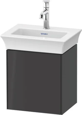 Duravit White Tulip Waschtischunterbau wandhängend Graphit Hochglanz 384x298x410 mm - WT4240RH1H1 WT4240RH1H1