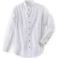 Maddox Trachtenhemd MADDOX Herren Trachtenhemd Slimfit - Hemd-5, Weiß