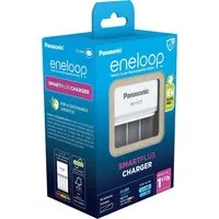 eneloop Akku Ladegerät eneloop Smartplus Charger BQ-CC55E für 4 AA / AAA Universal-Ladegerät