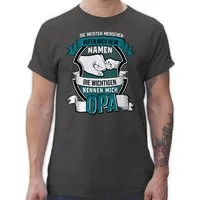 Shirtracer T-Shirt Die meisten Menschen nennen mich beim Namen Opa Opa Geschenke