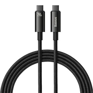 Baseus Tungsten Gold 240W Type-C to Type-C Cable PD3.1 Power Delivery Fast Charging Data Transmission Tinned Copper Core