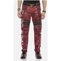 Cipo & Baxx Slim-fit-Jeans DENIM Röhrenjeans mit Farbbeschichtung, CD608