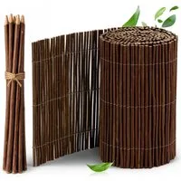 Sol Royal Beetbegrenzung Beeteinfassung SolVision WB79 Weide 30x300cm, Flexible Rasenkante Steckzaun Beetumrandung Holz Beetabgrenzung