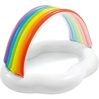 Intex Planschbecken 57141NP - Baby Pool - Rainbow Cloud (142x119x84cm)