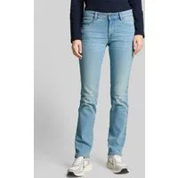 TOM TAILOR Straight-Jeans Jeanshosen TTLIVA STRAIGHT Jeans mit Stretch