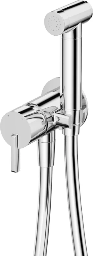 Neuesbad Serie 600 Bidetarmatur, Unterputz, mit Bidet-Handbrause, Oberfläche: chrom NB1BQS_034M1