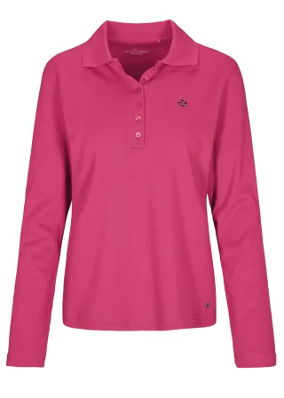 CLARINA - NOS Poloshirt, 1/1 Arm, uni 444 beere - Gr. - 42