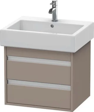 Duravit Ketho Waschtischunterbau wandhängend Basalt Matt 550x440x480 mm - KT663604343 KT663604343