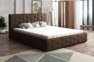 Polsterbett Bett Doppelbett COMO Stoff 180x200cm