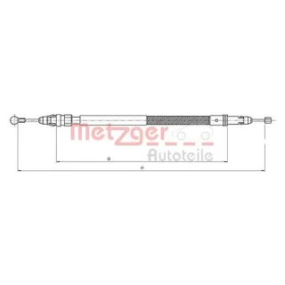 Metzger Handbremsseil hinten Citroen C8 Lancia Phedra Peugeot 807