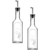Pasabahce Menage-Set Öl- und Essigflasche, 365 ml, 2 Stück, (2-tlg)