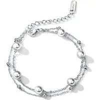 Firetti Perlenarmband Schmuck Geschenk Armschmuck Armkette Perle, mit Perle (synth)