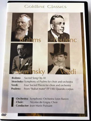DVD Brahms-Poulenc-Stravinsky-Verdi -77 Minuten- Orchester Leo Barzin