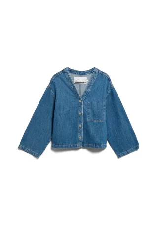 Armedangels - LINEN BLEND DENIM JACKET sea salt - Gr. - M