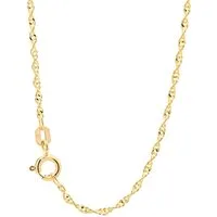 HOPLO Goldkette Goldkette Singapurkette Halskette 1,7mm 38 cm 585-14 Karat Gold, Made in Germany