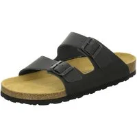 AFS-Schuhe 310023 Zweischnaller Pantolette für Herren mit Fußbett, bequeme Sandalen aus Leder