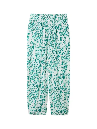 Denim Tom Tailor - Fließende Culotte mit Print abstract white dot print - Gr. - M
