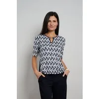 Seidel Moden Rundhalsshirt mit grafischem Muster - MADE IN GERMANY