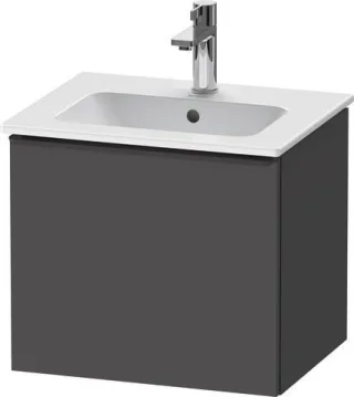 Duravit D-Neo Waschtischunterbau wandhängend Graphit Matt 510x402x440 mm - DE42600BD490000 DE42600BD490000