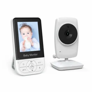 MC628A Wireless Baby Monitor 2.8 Inch Screen Two Way Audio Night Vision Temperature Monitoring 2X Zoom 22H Battery Video