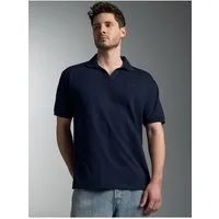 Trigema Poloshirt TRIGEMA Poloshirt DELUXE ohne Knopfleiste (1-tlg)