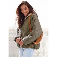 French Connection Steppjacke mit geripptem Stehkragen