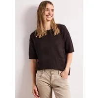 STREET ONE Kurzarmpullover im soften Baumwoll-Mix