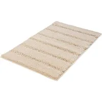 Kleine Wolke Badematte Monrovia, Badvorleger, Badezimmer Teppich, Höhe 23 mm, rutschhemmend beschichtet, fußbodenheizungsgeeignet, Kunstfaser, quadratisch, Badteppich, Uni Farben, gestreift, aus Mikrofaser, waschbar