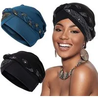 Zaewry Kopftuch Chemo Turban für Damen, Kopfbedeckung Beanie Mütze