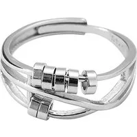 Firetti Fingerring Schmuck Geschenk Silber 925 Damenring Silberring Antistress, Made in Germany