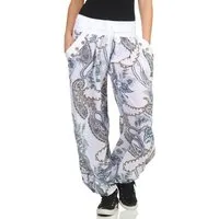 malito more than fashion Haremshose malito Damen Pumphose mit Print, bequeme Freizeithose, leichte Stoff bequeme Hose mit elastischem Jerseybund Einheitsgröße