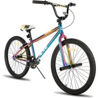 HILAND Kinderfahrrad Redeem 2.0 24/26Zoll Kinderfahrrad für Jungen ab 7-10 Jahre Kinder BMX, 1 Gang, mit einem 36T Kettenblatt, einem 18T Freilauf, Freestyle, 2 Stahl Pegs