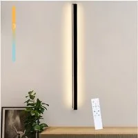 Nettlife LED Wandleuchte Schwarz Modern 60CM 21W Up Down innen Wandbeleuchtung, Dimmbar, LED fest integriert, Warmweiß, Neutralweiß, Kaltweiß, für Flur Treppenhaus Wohnzimmer Kinderzimmer Schlafzimmer