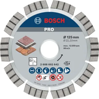 Bosch PRO Diamanttrennscheibe Best for Stone - 2608602642