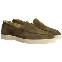 Desa Herren-Slipper – Obermaterial aus Wildleder, Lederfutter, flacher Abs Loafer