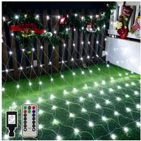 Ollny LED-Lichternetz, 200-flammig, Wasserdicht, Timer, Dimmfunktion und Energieeffizienz (NUR KALTWEISS)