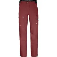 Bergson Outdoorhose FROSLEV COMFORT Herren Wanderhose, recycelt, elastisch, 7 Taschen, Normalgrößen, rot