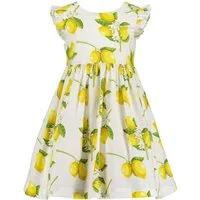 Blue Seven Sommerkleid (1-tlg) mit süßen Flügelärmeln und sommerlichem Alloverdruck