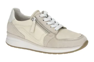 Gabor 86.307.63 Beige Leinen/Oak/Puder Sneaker mit Gummisohle
