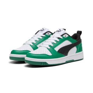 PUMA Sneaker "REBOUND V6 LO JR" mit Schnürverschluss, dämpfendes Fußbett, aus Synthetik