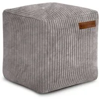 Green Bean Pouf Cube Cord (Indoor Sitzhocker Sitzkissen Fußhocker Relax-Sessel, Made in Germany), die ideale Ergänzung zum Sitzsack