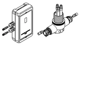 KWC Aquarotter Hygieneeinheit, F5, AP, LABS-konform, f. Einhebel-Standbatterie F5 100 mm, 2030048742 2030048742