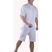 Megaman Jeans Freizeitanzug Herren Outdoor Sportanzug Freizeitanzug Trainingsanzug Fitness (Spar-Set, Hose mit T-Shirt), Bestehend aus Hose und T-Shirt