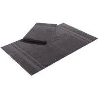 OTTO home Badematte Vanessa, 2 tlg. Hotelmatten-Set, 50x70cm, Höhe 4 mm, schnell trocknend, beidseitig nutzbar, strapazierfähig, Baumwolle, rechteckig, 2-teiliges Set, einfarbig, Badematten Set, Bordüre, 100% Baumwolle