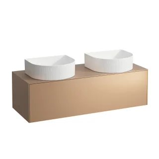 LAUFEN Waschtischunterschrank SONAR f.WT H812340/1/2/3 1175x455 1 Schubl. Ausschn. li Kupfer, H40 H4054240340411
