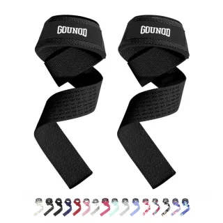 GOUNOD 1pair Sport Fitness Wrist Lifting Straps Wristband Silicone Non-slip Deadlift Grip Belt for Fitness Weightlifting