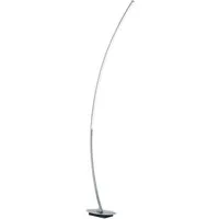 Reality Leuchten LED Stehlampe Solo, LED fest integriert, Warmweiß, LED Stehleuchte in Bogenform, mit Fussschalter, 1200 Lumen